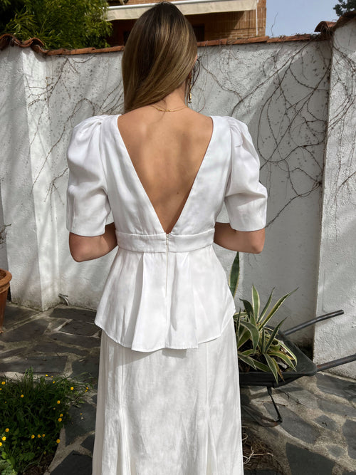 Blusa Sofía Blanco BAJO PEDIDO