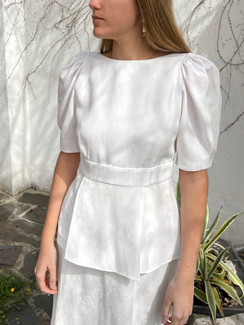 Blusa Sofía Blanco BAJO PEDIDO